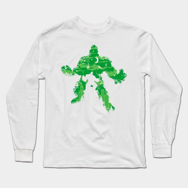 Green Monster Long Sleeve T-Shirt by Koala Tees